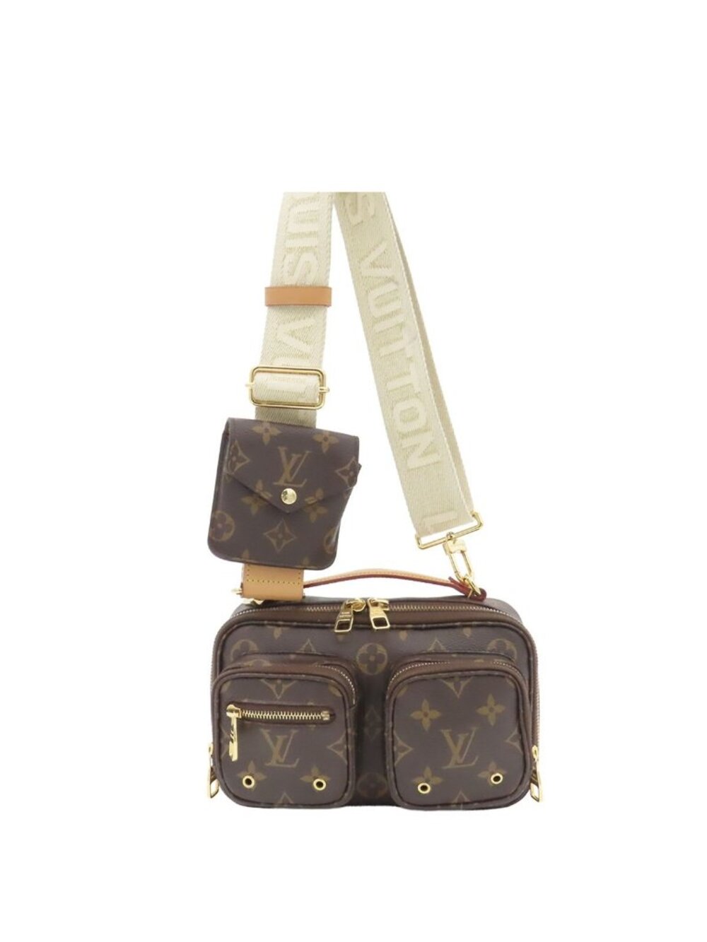 Louis Vuitton Utility Crossbody Brown Monogram Canvas 2-Way Shoulder Bag